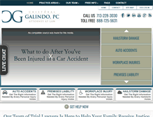 Tablet Screenshot of galindolaw.com